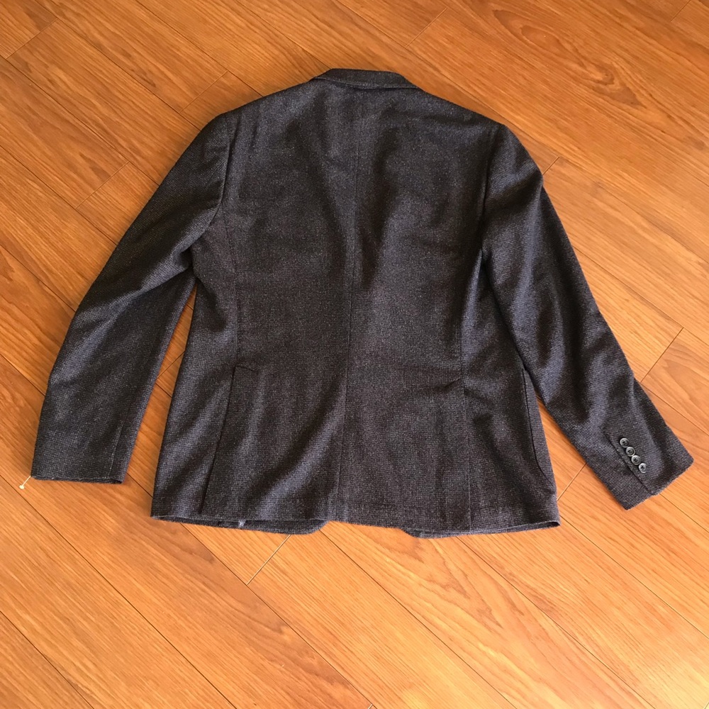 Culturata Italian Melange Plum Wool Jacket - Picture 3 of 7